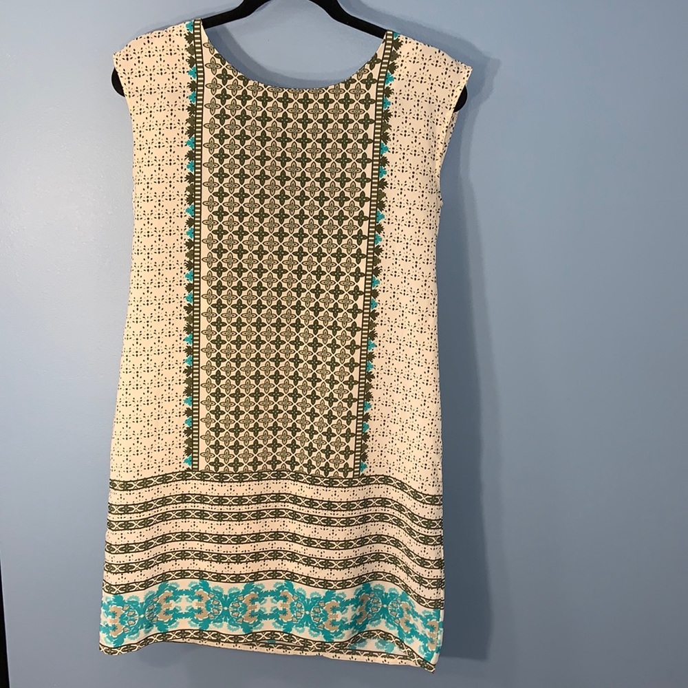 Old navy green & teal dress